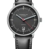 STERNGLAS Damenuhren | Herrenuhren-NAOS PRO Automatik anthrazit Band Bridle schwarz S02-NP11-BR02