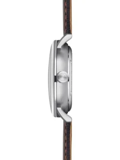 STERNGLAS Herrenuhren | Damenuhren-NAOS PRO Automatik anthrazit Band Bridle dunkelbraun S02-NP11-BR03