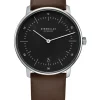 STERNGLAS Herrenuhren | Damenuhren-NAOS schwarz braun Leder S01-NA03-PR04