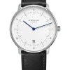STERNGLAS Herrenuhren | Damenuhren-Naos weiß silber Modena Band S01-NA01-MO01