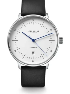 STERNGLAS Herrenuhren-NAOS XL Automatik weiß Premium schwarz S02-NX01-PR07