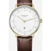 STERNGLAS Damenuhren-NAOS XS goldf. Noble dunkelbraun S01-ND02-NB01