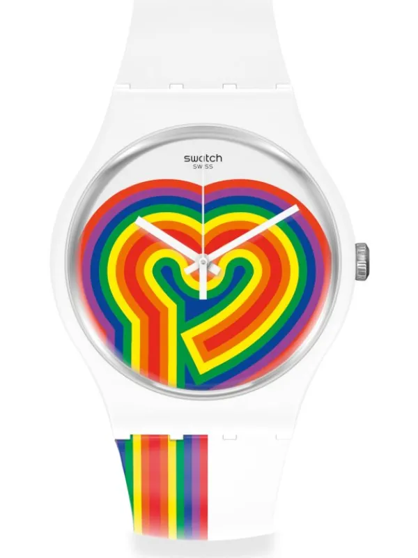 SWATCH Damenuhren-BEATING LOVE SUOW171