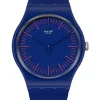 SWATCH Damenuhren-BLUENRED SUON146