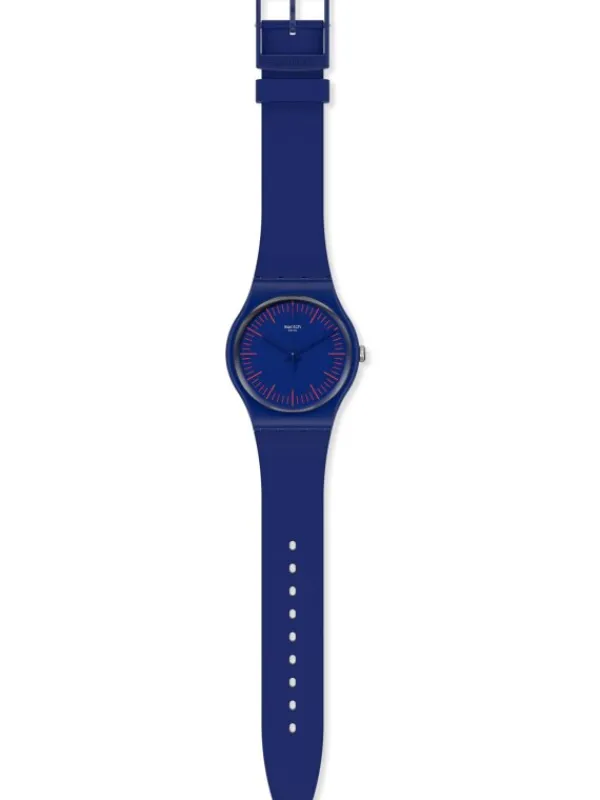SWATCH Damenuhren-BLUENRED SUON146