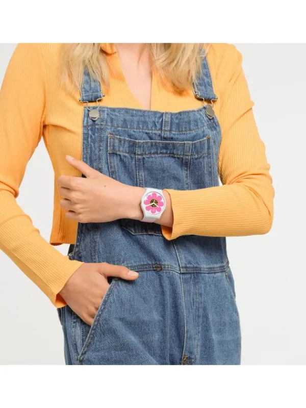 SWATCH Damenuhren-FLOWER HOUR SO32M104