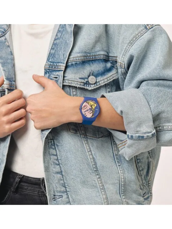 SWATCH Herrenuhren | Damenuhren-GIRL BY ROY LICHTENSTEIN, THE SUOZ352