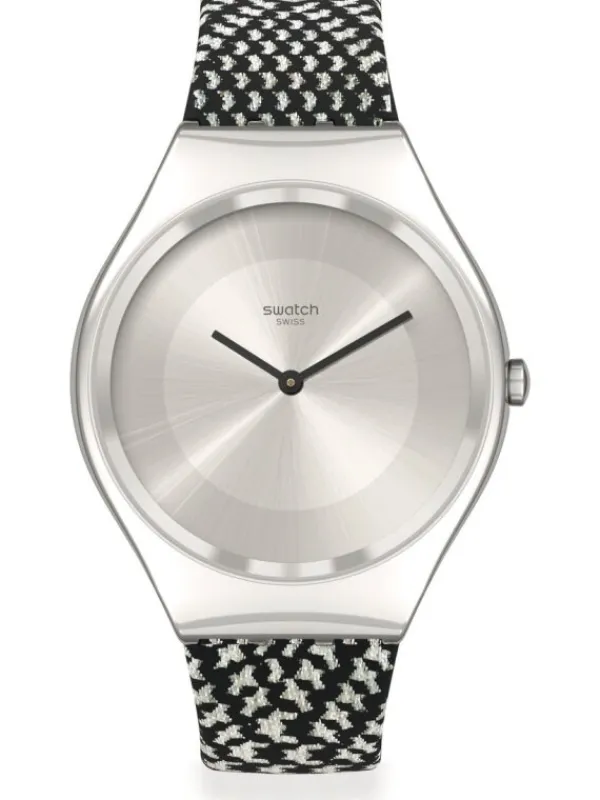 SWATCH Damenuhren-IRONY BLACK'N'WHITE SYXS142