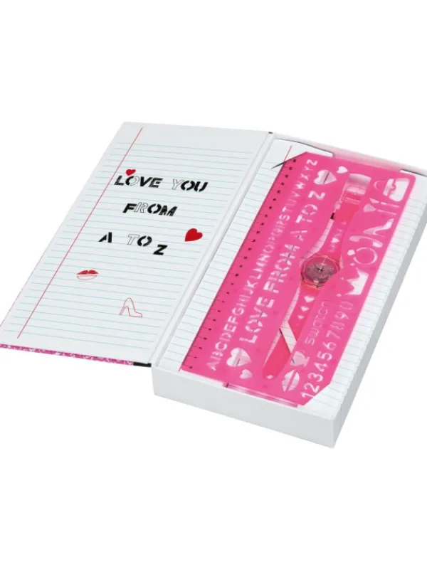 SWATCH Damenuhren-LOVE WITH ALL THE ALPHABET GZ354