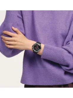 SWATCH Herrenuhren-MAGENTA AT NIGHT YVB413