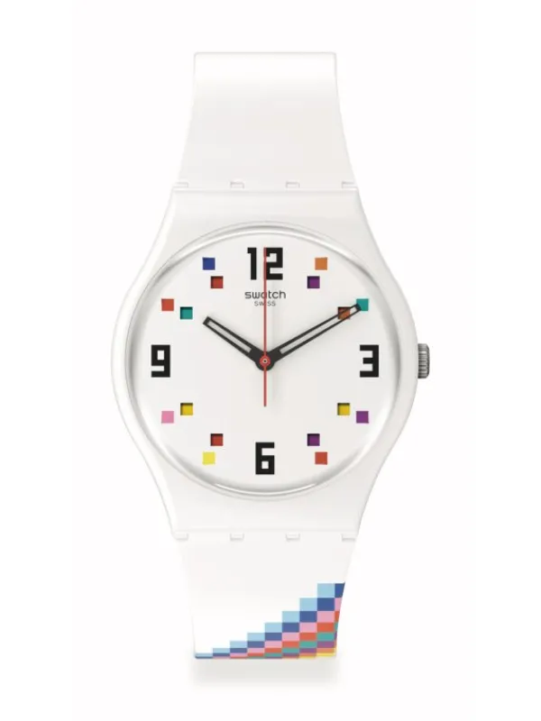 SWATCH Herrenuhren | Damenuhren-MERRY-GO-ROUND SQUARES SO28W700