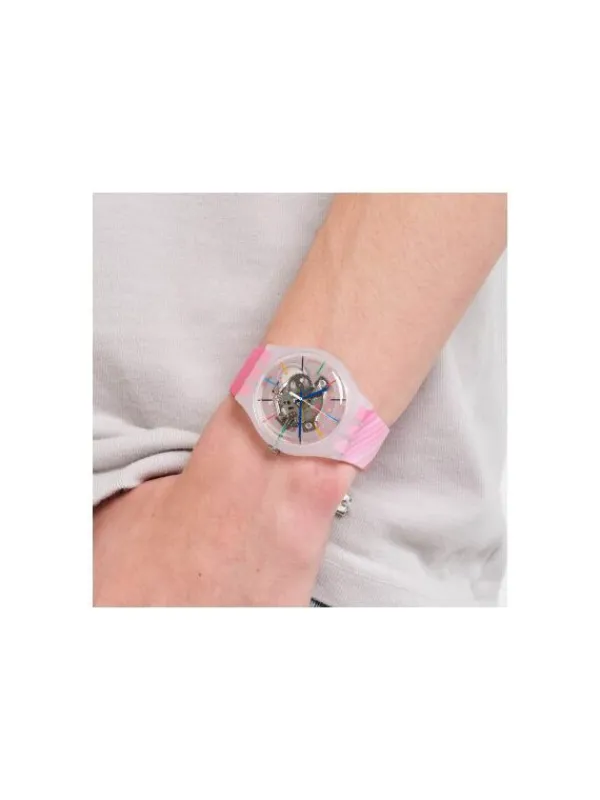 SWATCH Damenuhren-RED RIVERS AND MOUNTAINS SO29Z105