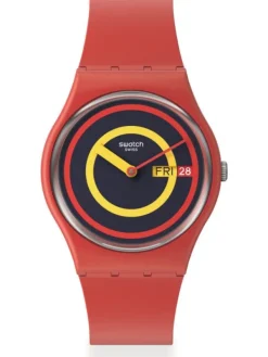 SWATCH Herrenuhren | Damenuhren-CONCENTRIC RED SO28R702