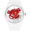 SWATCH Herrenuhren | Damenuhren-TIME TO RED SMALL SO31W104