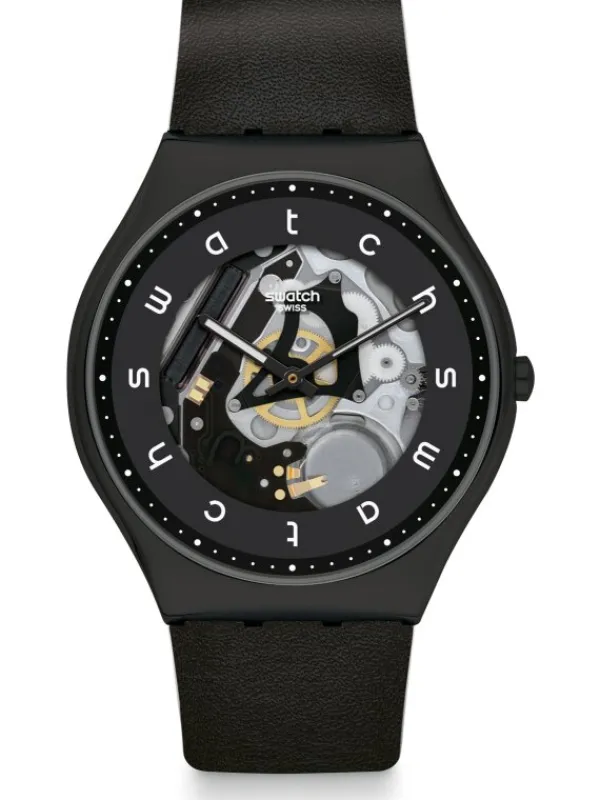 SWATCH Herrenuhren-WHITE SIDE SS07B101