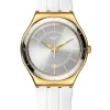 SWATCH Damenuhren-WHITELINER YWG401