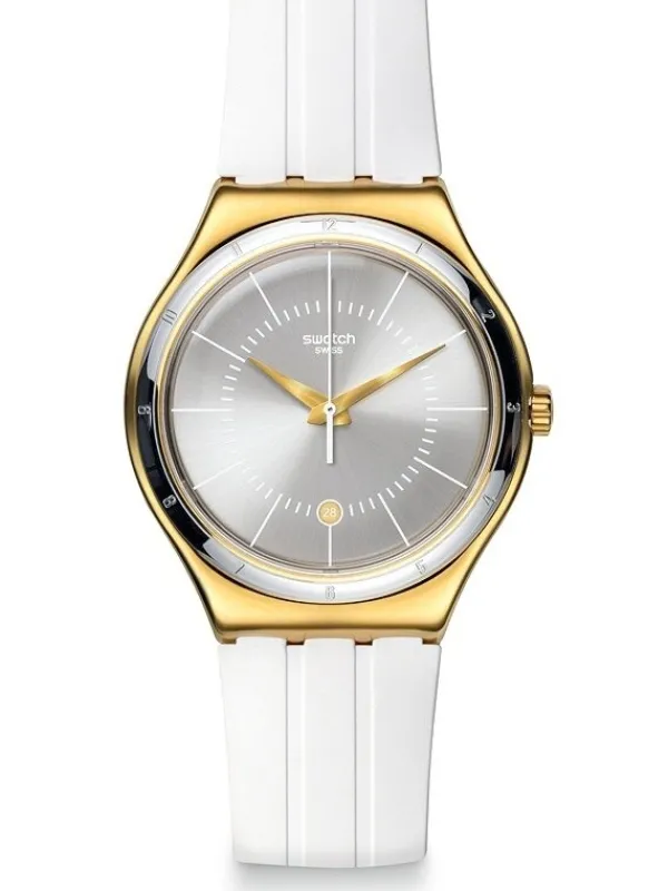 SWATCH Damenuhren-WHITELINER YWG401