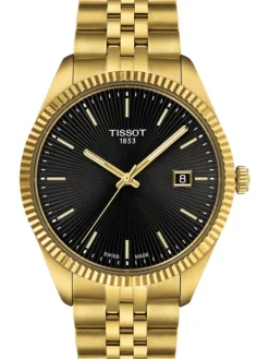 TISSOT Herrenuhren-BALLADE 40 mm schwarz goldf. T156.410.33.051.00