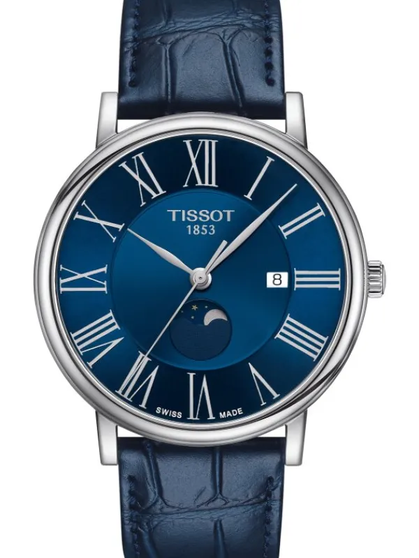 TISSOT Herrenuhren-CARSON PREMIUM GENT MOONPHASE T122.423.16.043.00