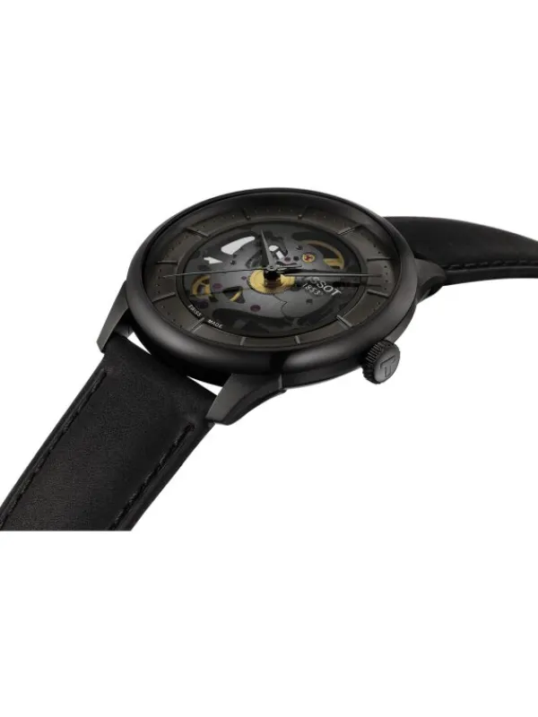 TISSOT Herrenuhren-Chemin Des Tourelles Skeleton schwarz T139.836.36.441.00