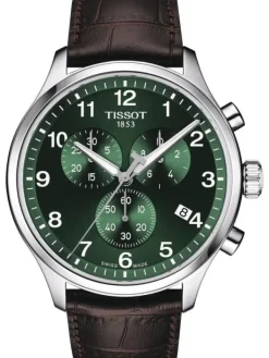 TISSOT Herrenuhren-CHRONO XL CLASSIC Grün Leder T116.617.16.092.00