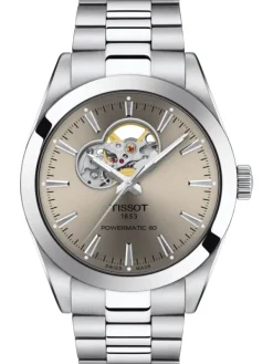 TISSOT Herrenuhren-GENTLEMAN POWERMATIC 80 OPEN HEART T127.407.11.081.00