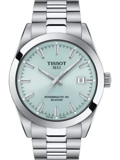 TISSOT Herrenuhren-GENTLEMAN Powermatic Hellblau T127.407.11.351.00