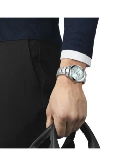 TISSOT Herrenuhren-GENTLEMAN Powermatic Hellblau T127.407.11.351.00