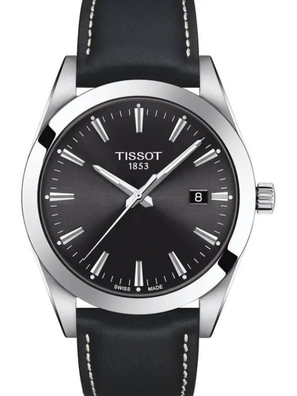 TISSOT Herrenuhren-GENTLEMAN schwarz T127.410.16.051.00