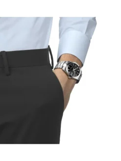 TISSOT Herrenuhren-GENTLEMAN schwarz Gliederarmband T127.407.11.051.00
