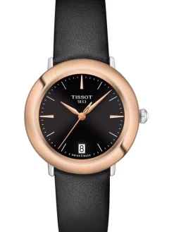 TISSOT Damenuhren-GLENDORA/LR/Q/ORR18/CUIR NOIR/ T929.210.46.051.00