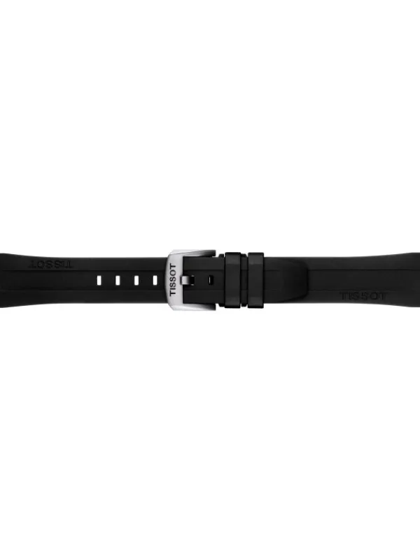 TISSOT Uhrenarmbänder | Zubehör-Kautschukarmband schwarz 20/17 T85.2.044.545