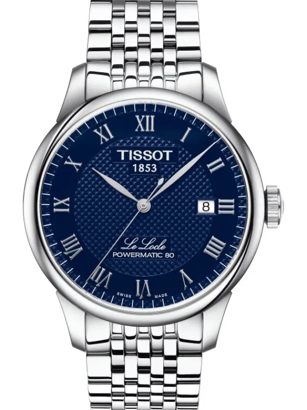 TISSOT Herrenuhren-LE LOCLE Powermatic 80, Metallarmband T006.407.11.043.00
