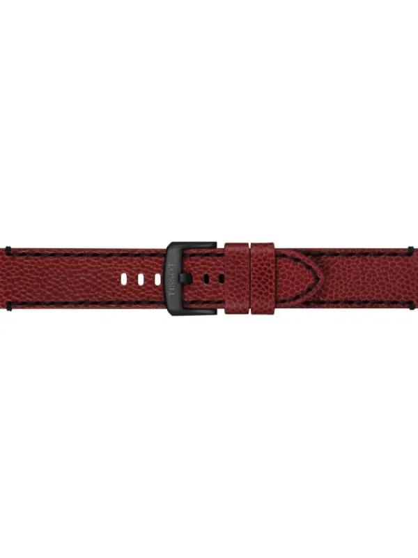 TISSOT Uhrenarmbänder | Zubehör-Original Lederarmband burgunderrot 22 mm T85.2.049.048