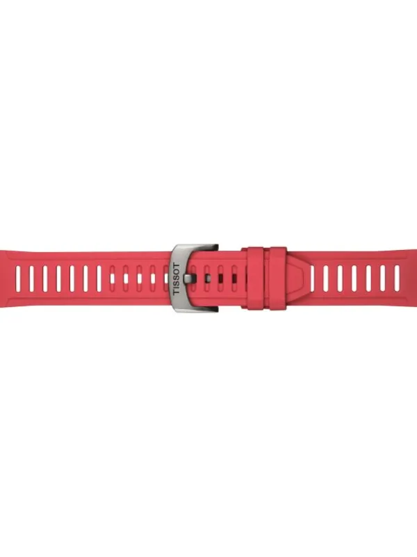 TISSOT Uhrenarmbänder | Zubehör-Original Band Silikon rot 21 mm T85.2.049.243