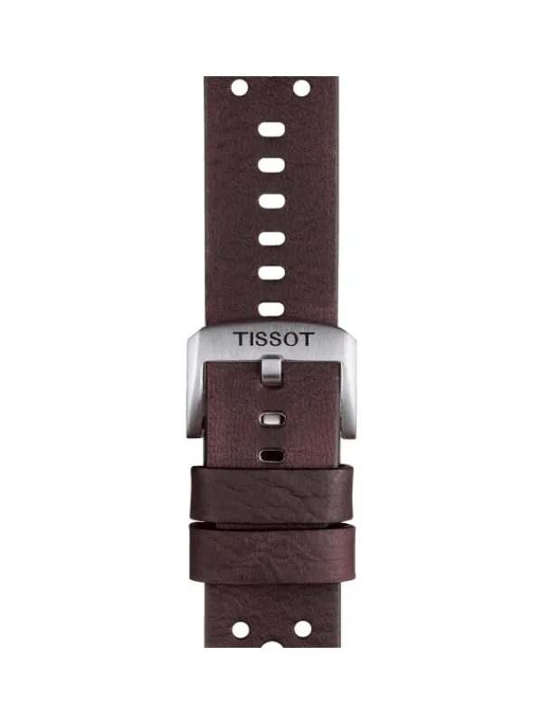TISSOT Uhrenarmbänder-Original Lederarmband braun Bandanstoß 22 mm T85.2.0.46.777