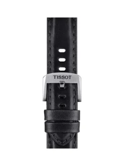 TISSOT Uhrenarmbänder-Original Lederarmband schwarz Bandanstoß 20 mm T85.2.0.46.834
