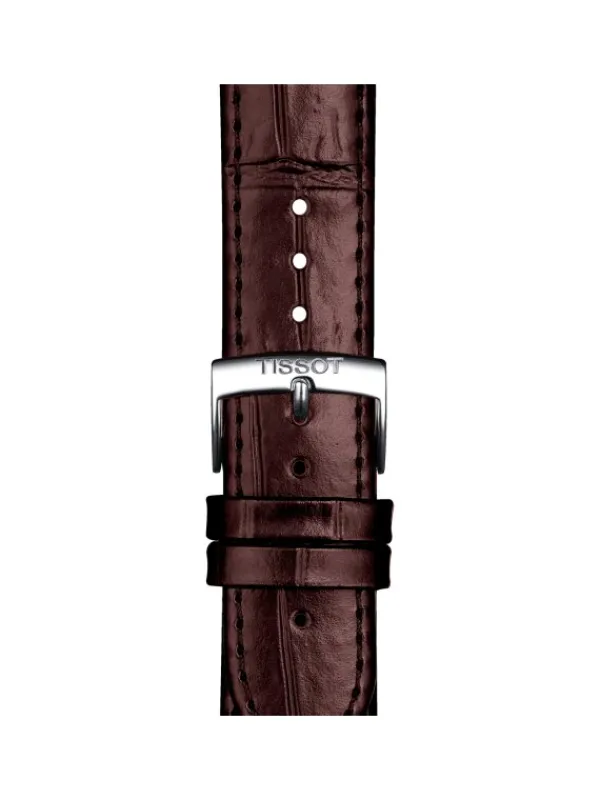TISSOT Uhrenarmbänder | Zubehör-Original Lederarmband braun Bandanstoß 20 mm T85.2.0.43.013