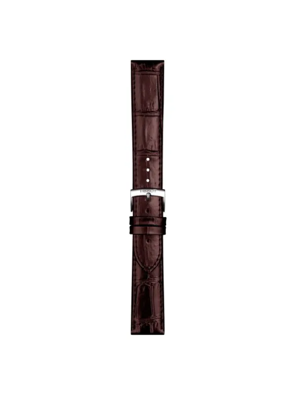 TISSOT Uhrenarmbänder | Zubehör-Original Lederarmband braun Bandanstoß 20 mm T85.2.0.43.013