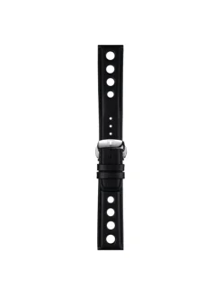 TISSOT Uhrenarmbänder-Original Lederarmband schwarz Bandanstoß 20 mm T85.2.0.37.163