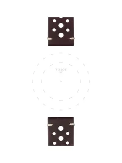 TISSOT Uhrenarmbänder-Original Lederarmband braun Bandanstoß 22 mm T85.2.0.46.777