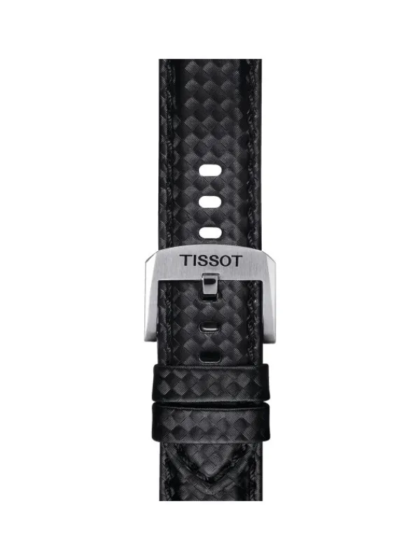 TISSOT Uhrenarmbänder-Original Textilarmband schwarz Bandanstoß 20 mm T85.2.0.46.829