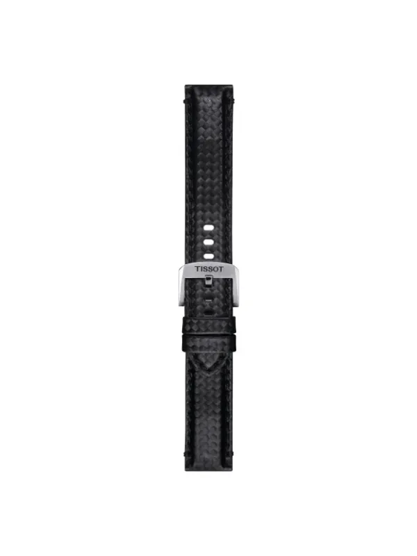 TISSOT Uhrenarmbänder-Original Textilarmband schwarz Bandanstoß 20 mm T85.2.0.46.829