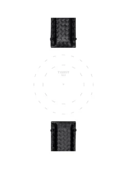 TISSOT Uhrenarmbänder-Original Textilarmband schwarz Bandanstoß 20 mm T85.2.0.46.829