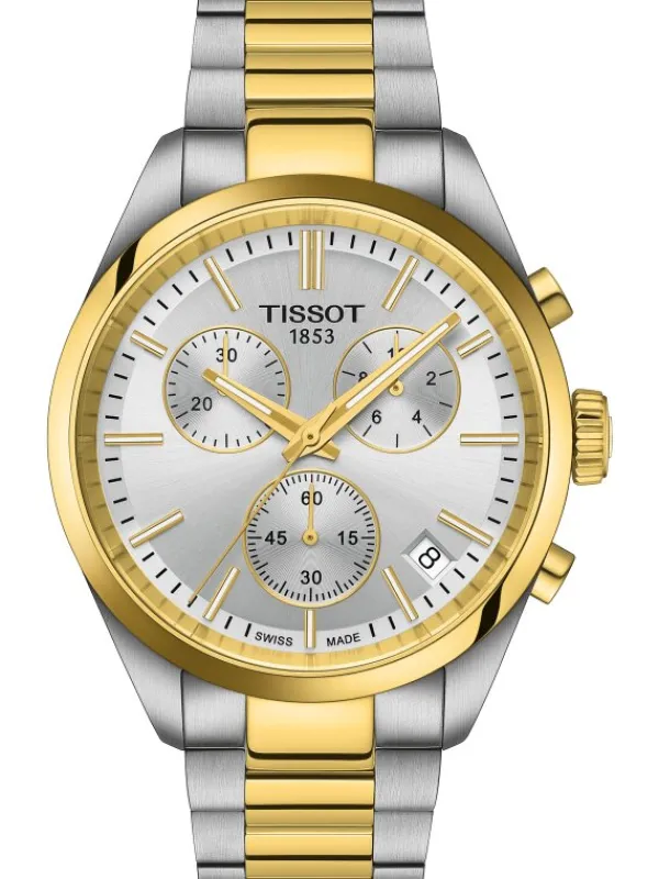 TISSOT Herrenuhren-PR 100 Chronograph Bicolor T150.417.22.031.00