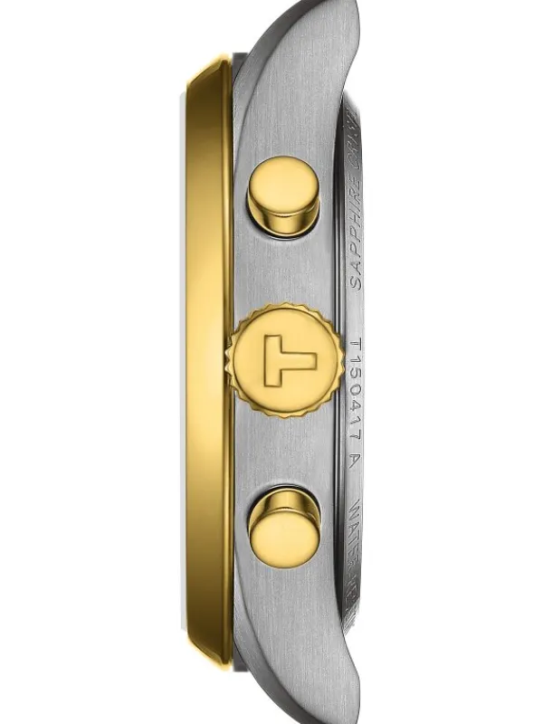 TISSOT Herrenuhren-PR 100 Chronograph Bicolor T150.417.22.031.00