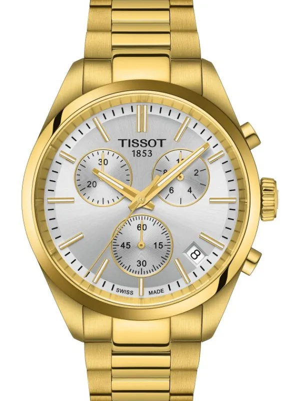 TISSOT Herrenuhren-PR 100 Chronograph goldfarben T150.417.33.031.00