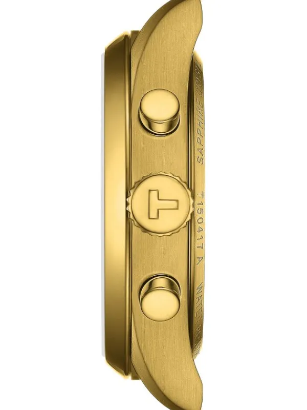 TISSOT Herrenuhren-PR 100 Chronograph goldfarben T150.417.33.031.00