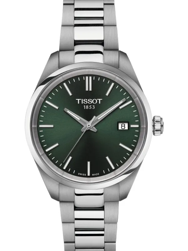 TISSOT Damenuhren-PR 100 Lady Quarz 34mm Grün T150.210.11.091.00
