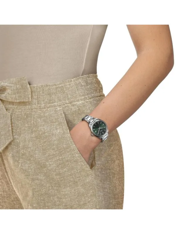 TISSOT Damenuhren-PR 100 Lady Quarz 34mm Grün T150.210.11.091.00